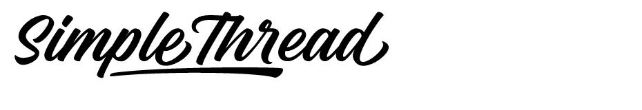 Simple Thread font