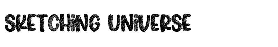 Sketching Universe font