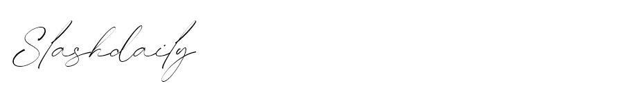 Slashdaily font