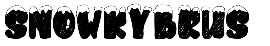 snowkybrush font