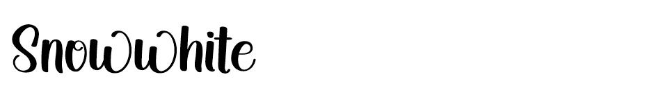 Snowwhite font
