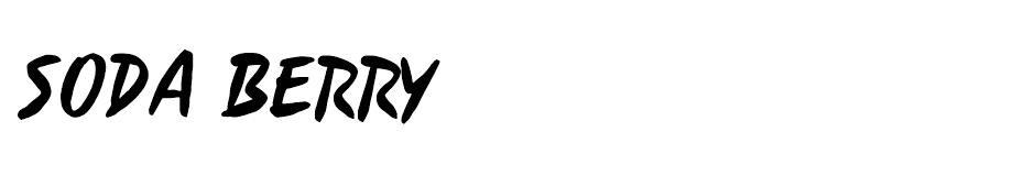 Soda Berry font
