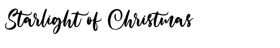 Starlight of Christmas font