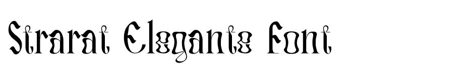 Strarat Elegante font