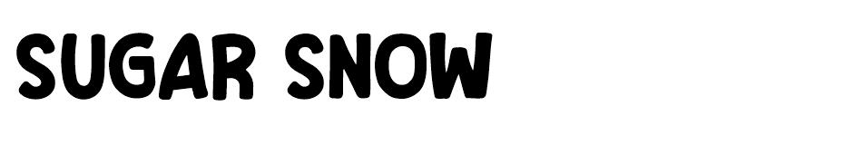 Sugar Snow font