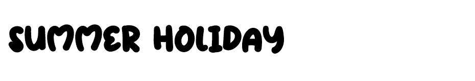 Summer Holiday font