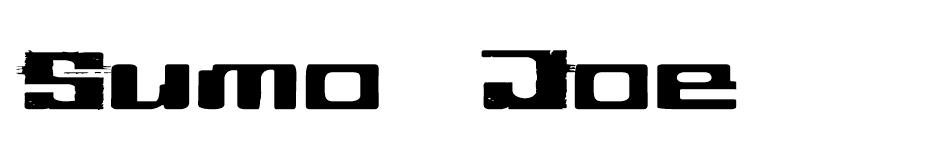 Sumo Joe font
