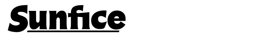 Sunfice font