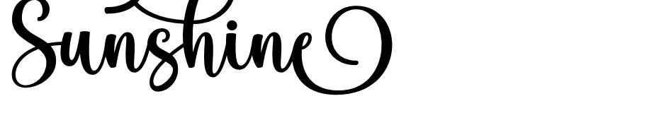 Sunshine Festival font