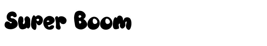 Super Boom font