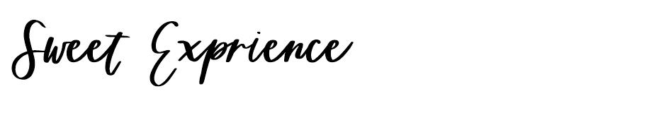 Sweet Exprience font