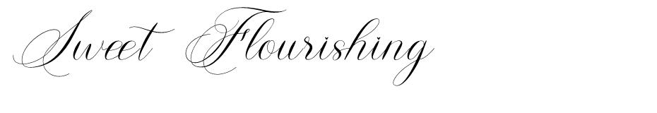 Sweet Flourishing font