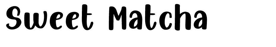 Sweet Matcha font