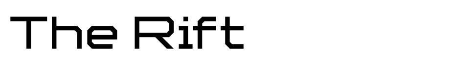 The Rift font