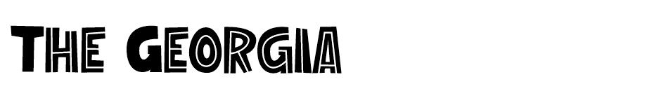 The Georgia font
