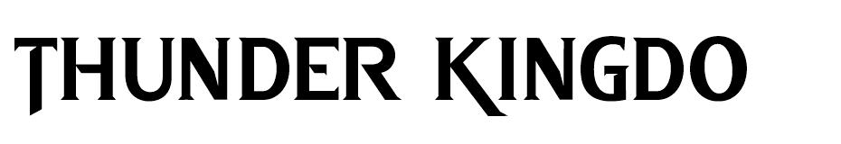 Thunder Kingdom font