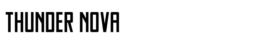 Thunder Nova font