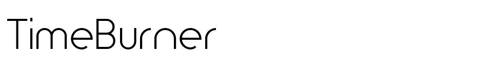 TimeBurner font