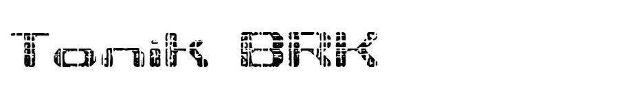 Tonik BRK Font font