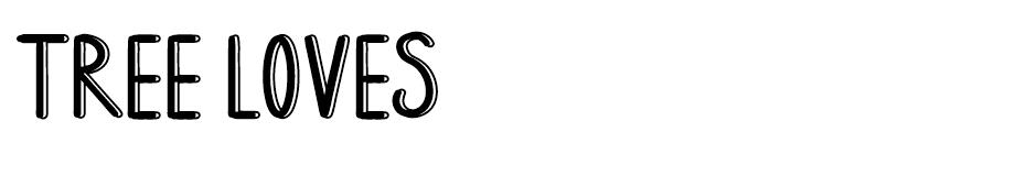 Tree Loves font