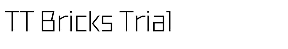 TT Bricks font