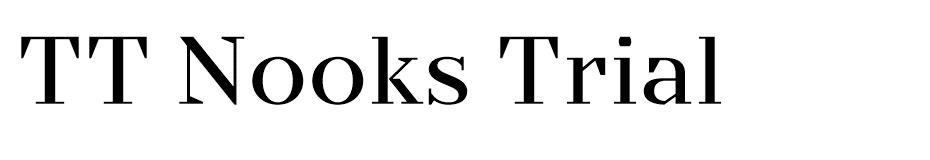 TT Nooks font