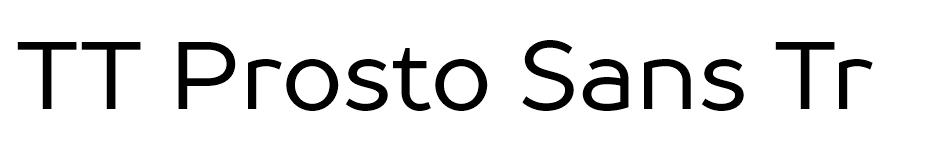 TT Prosto Sans font