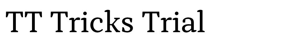 TT Tricks font