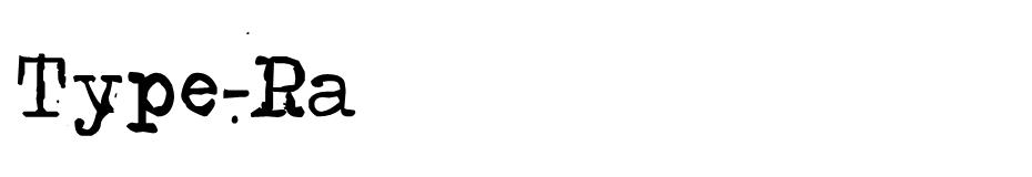 Type-Ra Font font