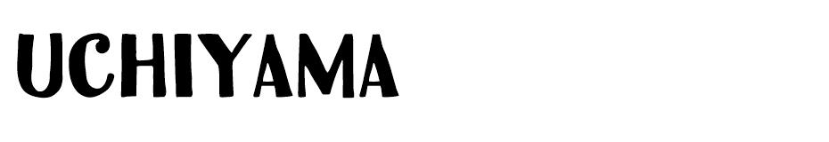 Uchiyama Font font