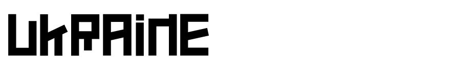 Ukraine font