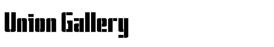 Union Gallery font