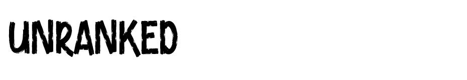 Unranked font