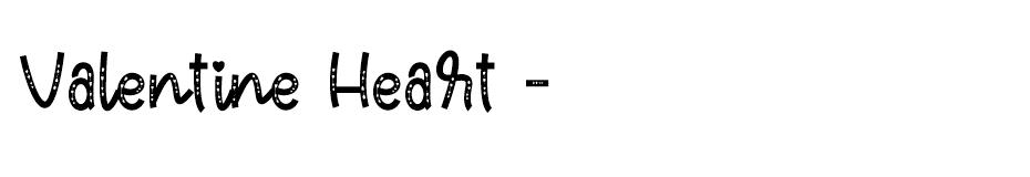 Valentine Heart font