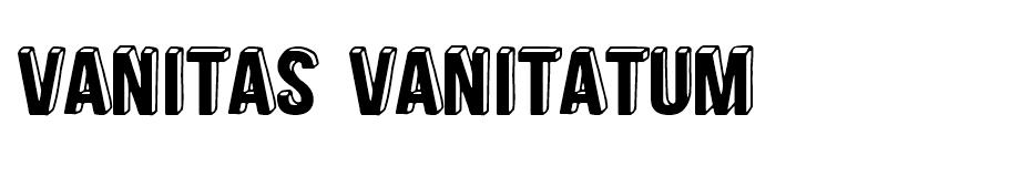 Vanitas Vanitatum font