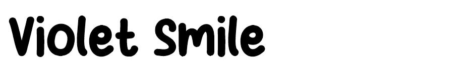 Violet Smile font