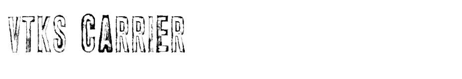 vtks carrier Font font