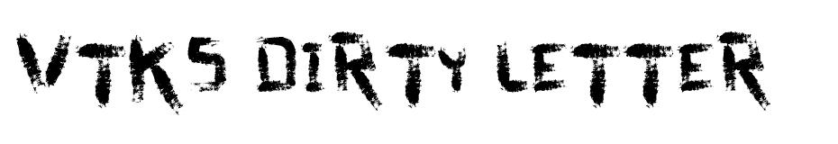 vtks dirty letters Font font