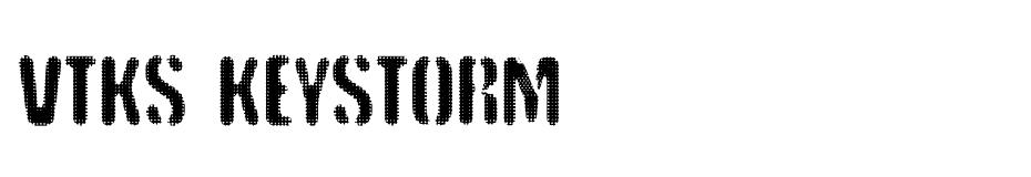 vtks keystorm Font font