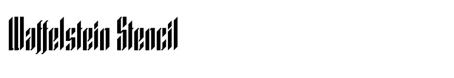 Waffelstein font