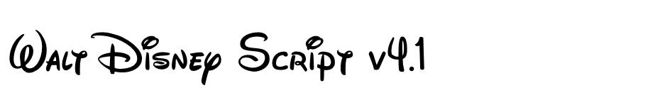 Walt Disney Script v4.1 font