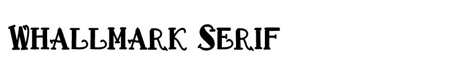Whallmark Serif font
