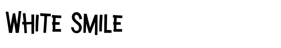 White Smile font