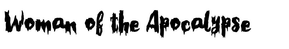 Woman of the Apocalypse font