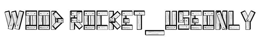 Wood Rocket font