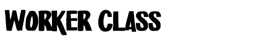 Worker Class font