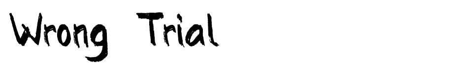 Wrong font