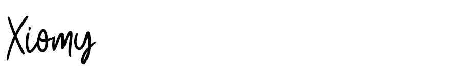Xiomy font