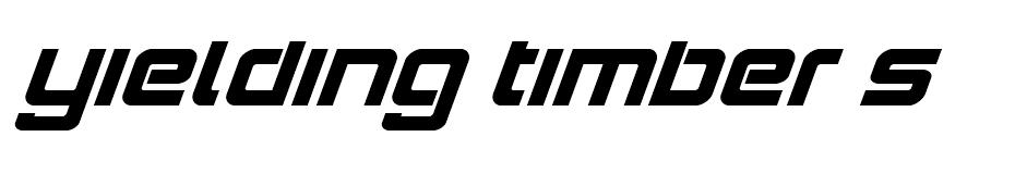 Yielding Timber font
