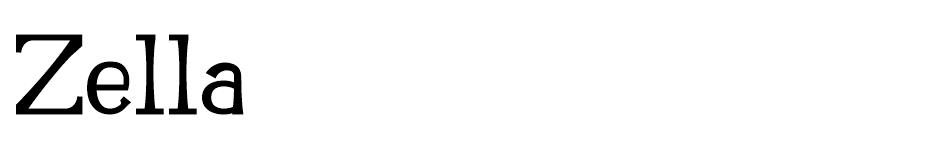 Zella font